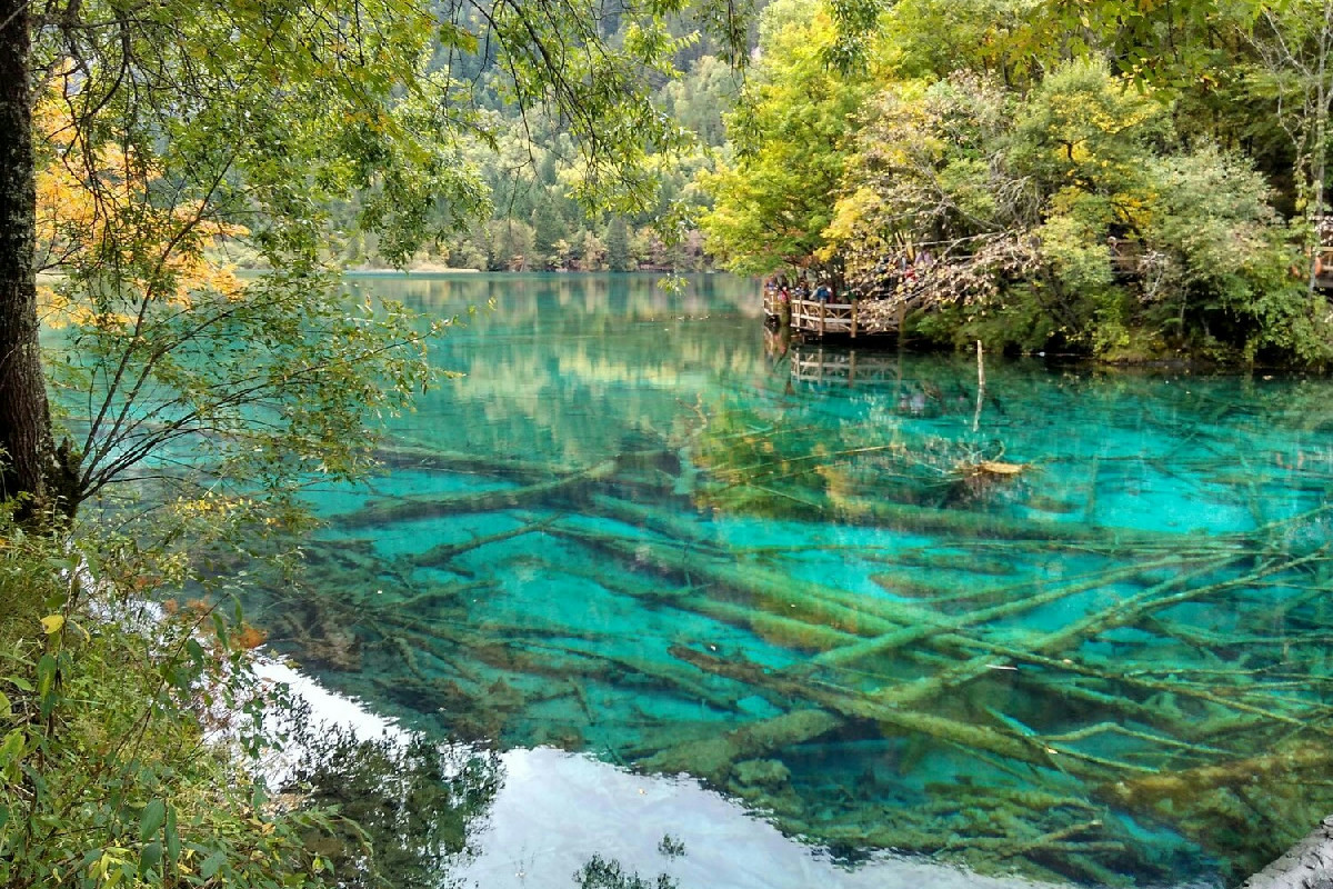 Il lago che cambia colore tra primavera e inverno offre uno spettacolo naturale unico e affascinante